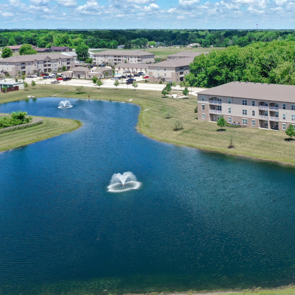 A beautiful pond at LaCabreah, Brownsburg, Indiana