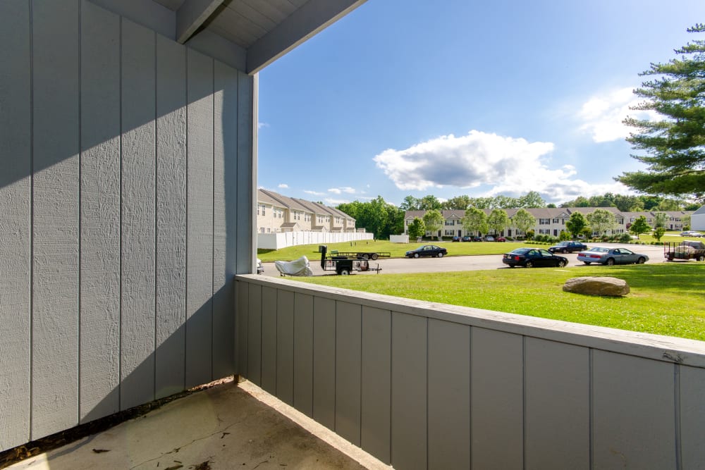 Private patio at Chesterfield Flats, North Chesterfield, Virginia