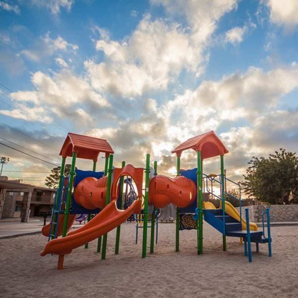 Community playground at Agave Courtyard in El Paso,Texas
