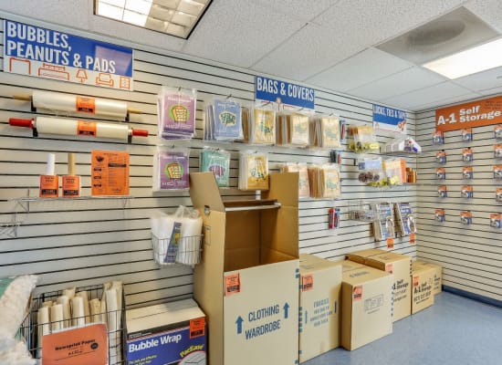 Packing and moving supplies available at A-1 Self Storage in Lake Forest, California