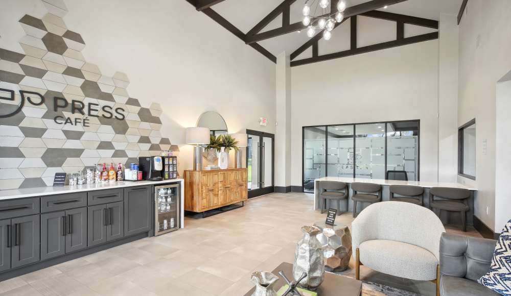 A lobby area at Easton in San Antonio, Texas 