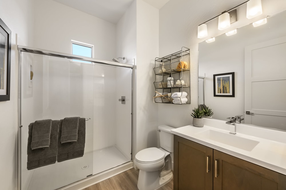 Modern bathroom  at Tavalo Queen Creek in Queen Creek, Arizona