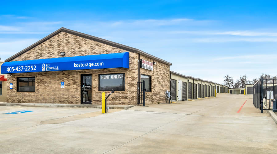 Exterior of outdoor units at KO Storage in Bethany, Oklahoma