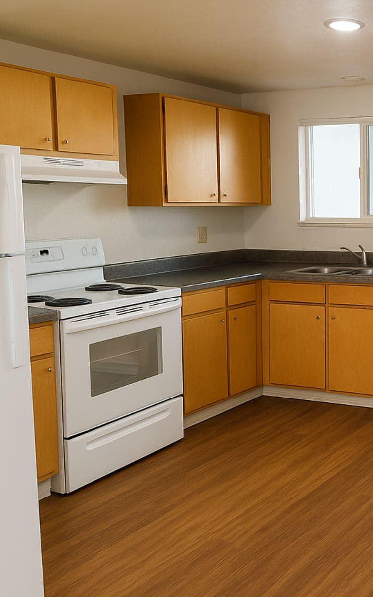 Well Equipped Kitchen at The Royals in Springfield, OR