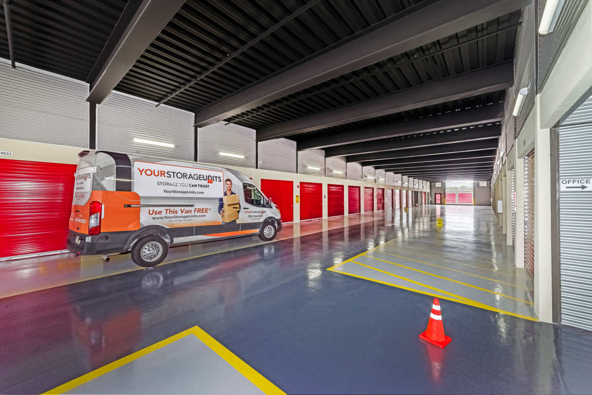 Drive up unit corridor Your Storage Units