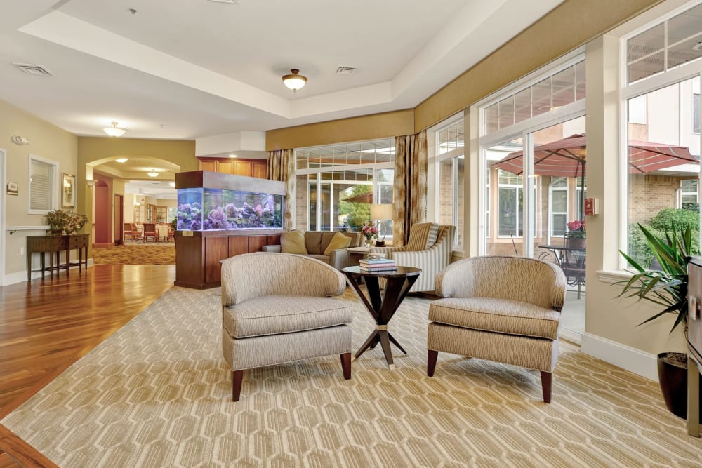 Lounge seating at Hillcrest of Loveland in Loveland, Colorado
