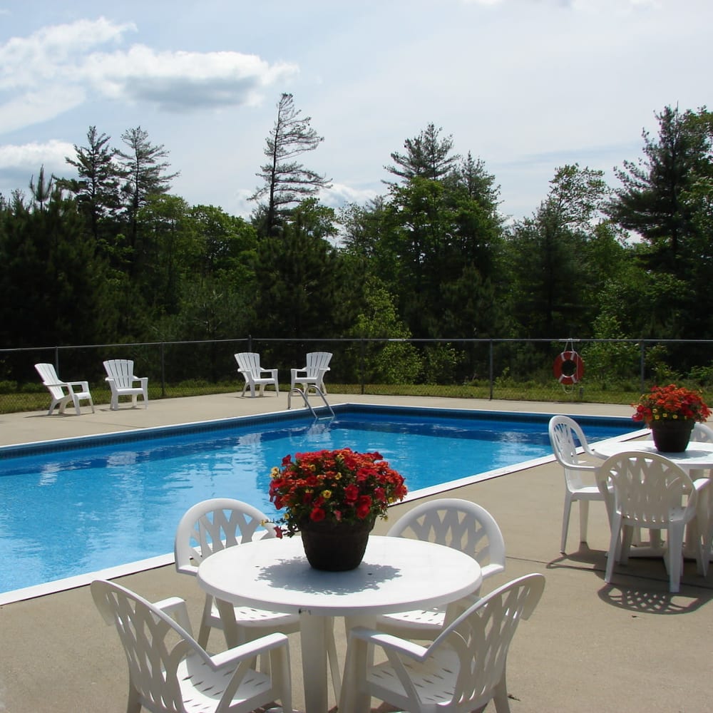 Swimming pool at a Pegasus Management property in Derry, New Hampshire