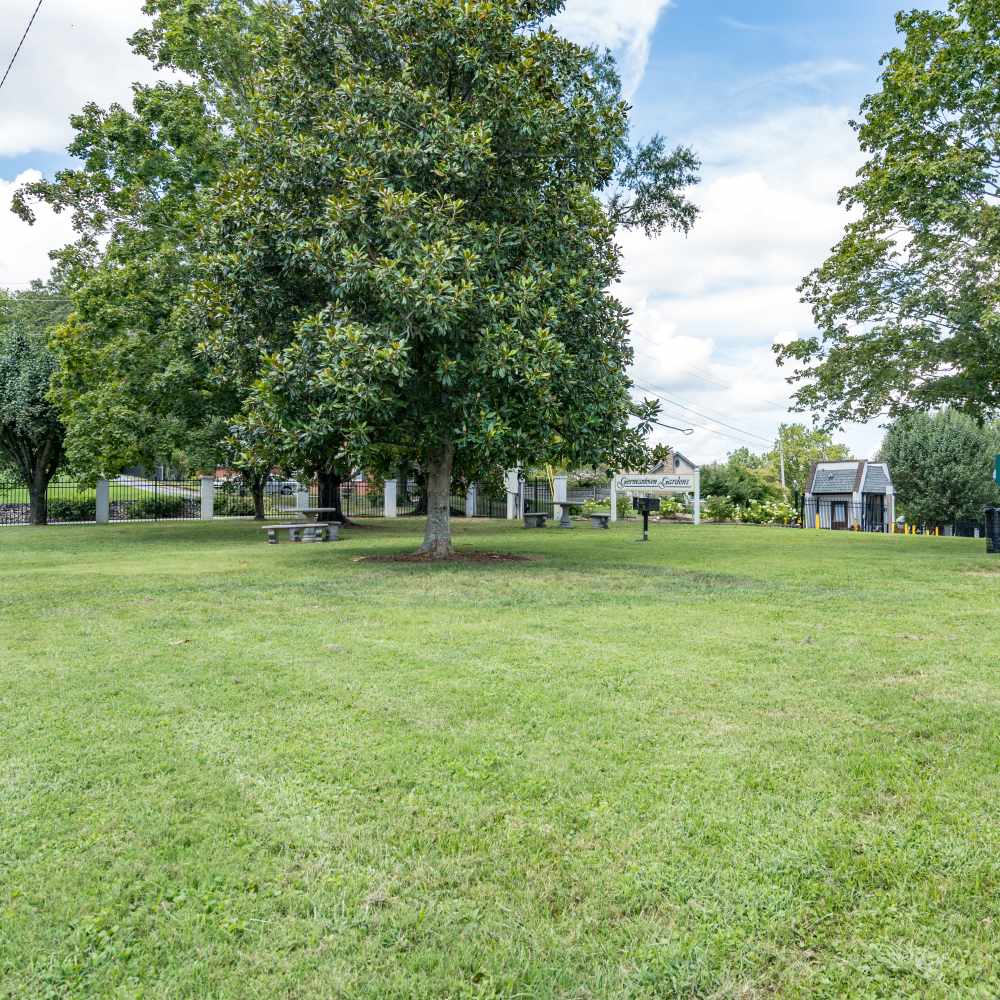 Bright park at Germantown Gardens in East Ridge, Tennessee