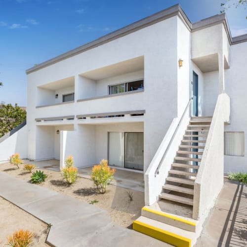 A modern apartment building at Ardella at Reche Canyon in Colton, California