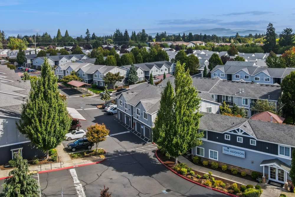 Aerial of Property at The Addison Apartments in Vancouver, Washington