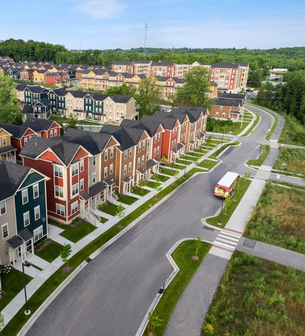 Spacious roads near Atlas on 17th in Bloomington, Indiana