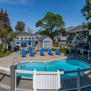 Swimming pool at Bennington Apartments in Fairfield, California