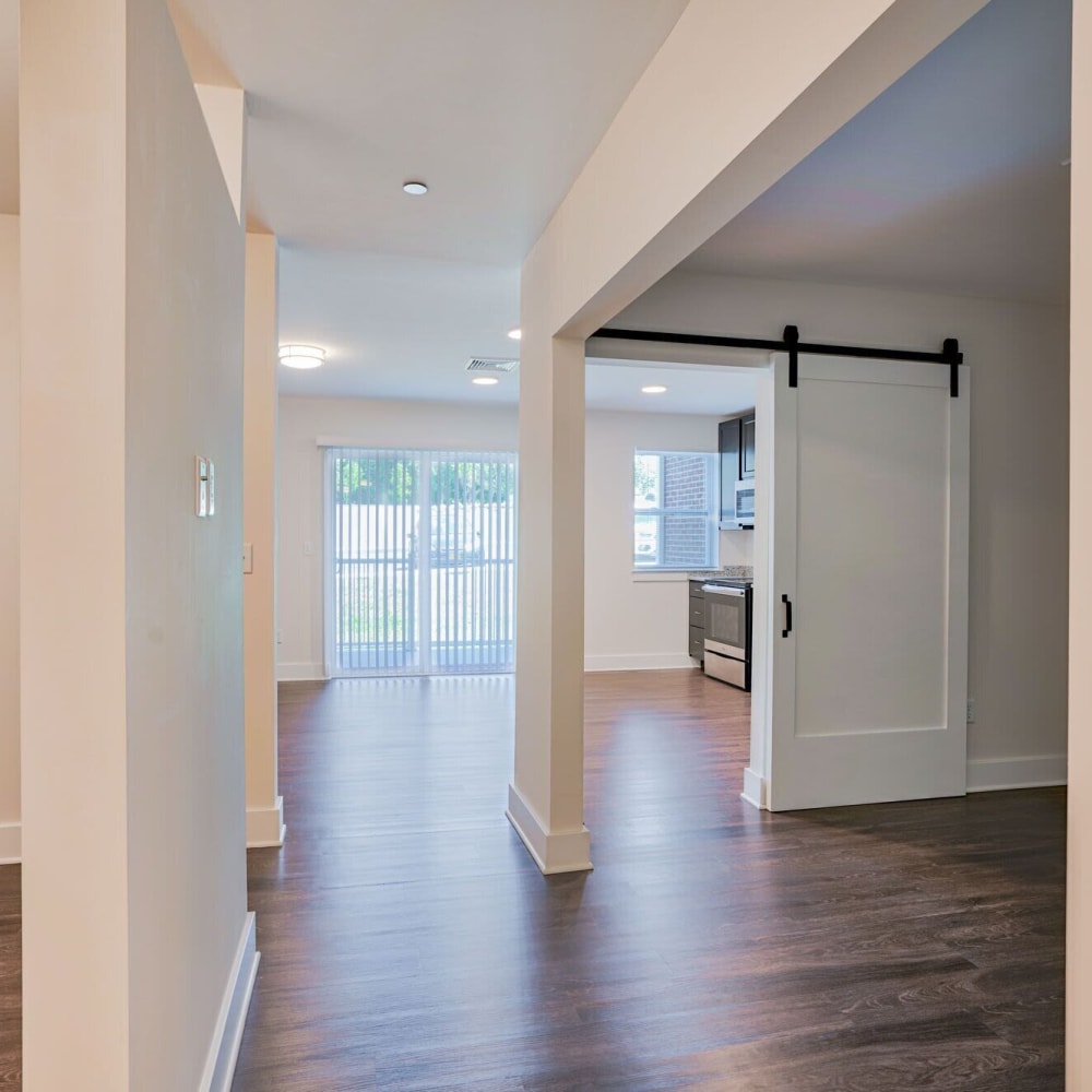 Apartment with wood-style floors at The Docks, New London, Connecticut