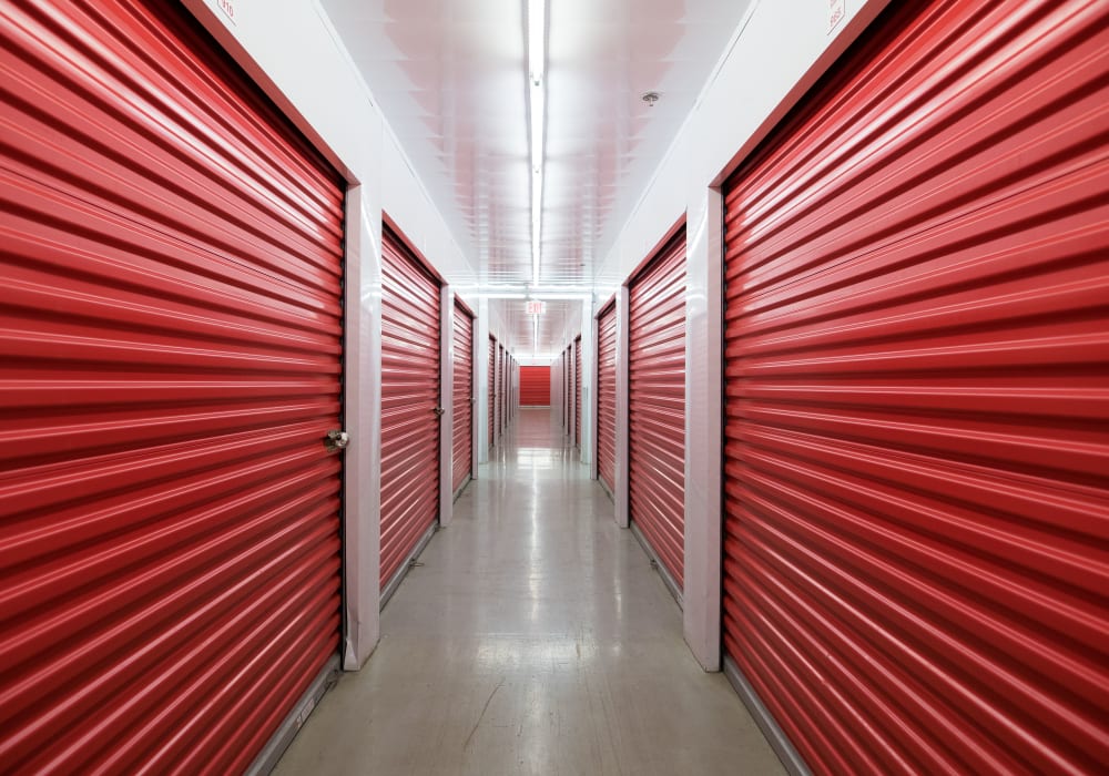 Temperature-controlled interior storage units at Apple Self Storage - Newmarket in Newmarket, Ontario
