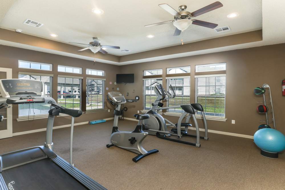 Fitness center at Broadstone II in Bel Aire. KS