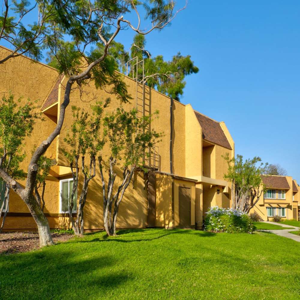 Community park at St. Andrews Gardens in Los Angeles, California