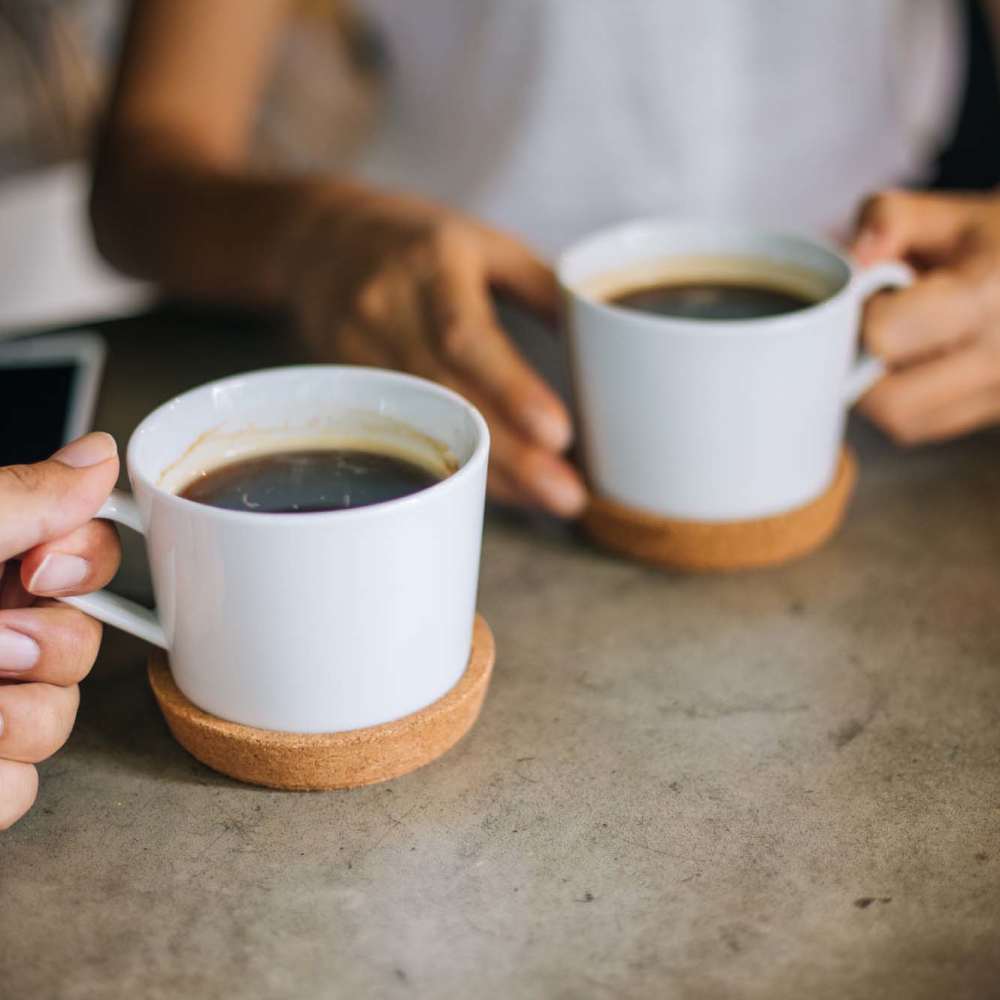 Closer view of black coffee at The Current Apartments in Biloxi, Mississippi