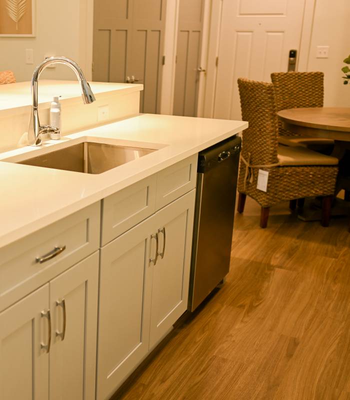 Dishwasher in kitchen at Anchor Apartments in Freeport, Florida