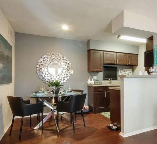 Breakfast nook at Vantage Point in Houston, Texas