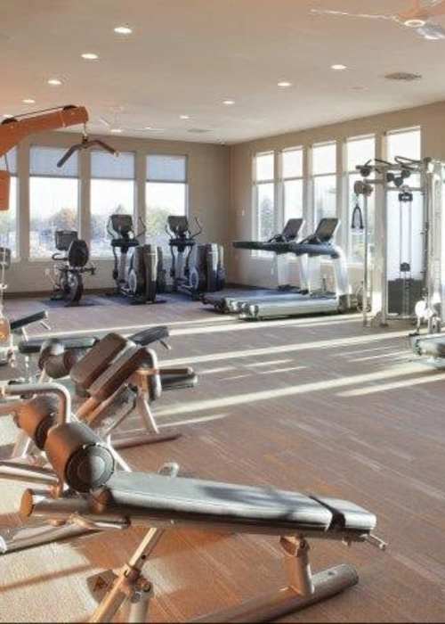 View our fitness center at North Main at Steel Ranch in Louisville, Colorado