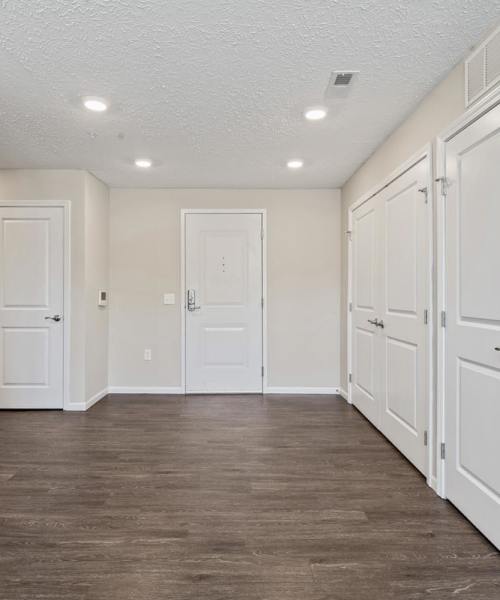 In home unfurnished area with wood flooring at Blackhawk Commons in Sheridan, Indiana