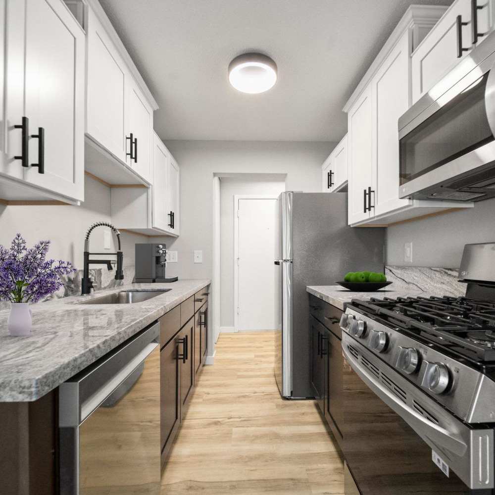 Modern kitchen at Morada in Crystal, Minnesota