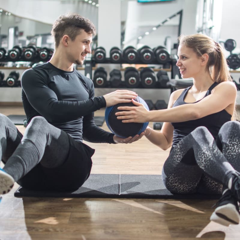 Residents working out at Senita on Cave Creek in Phoenix, Arizona