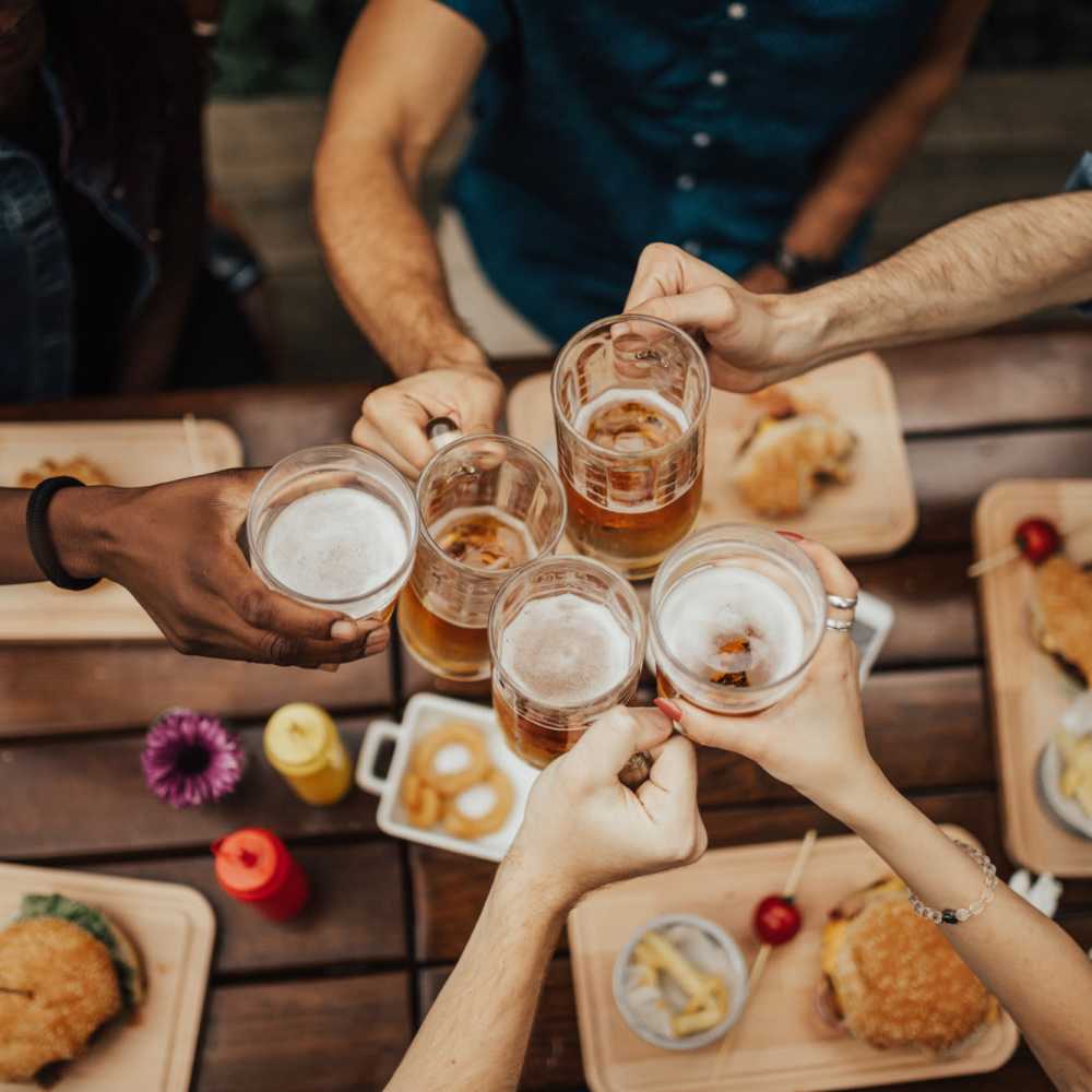 Residents enjoying delicious food near Tucasa Townhomes in Irving, Texas