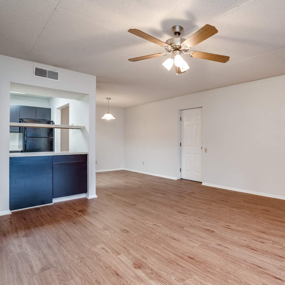 Unfurnished living room at Germantown Gardens in East Ridge, Tennessee