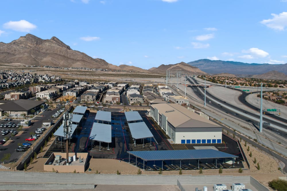 Aerial facility view at Golden State Storage - Redpoint in Las Vegas, Nevada