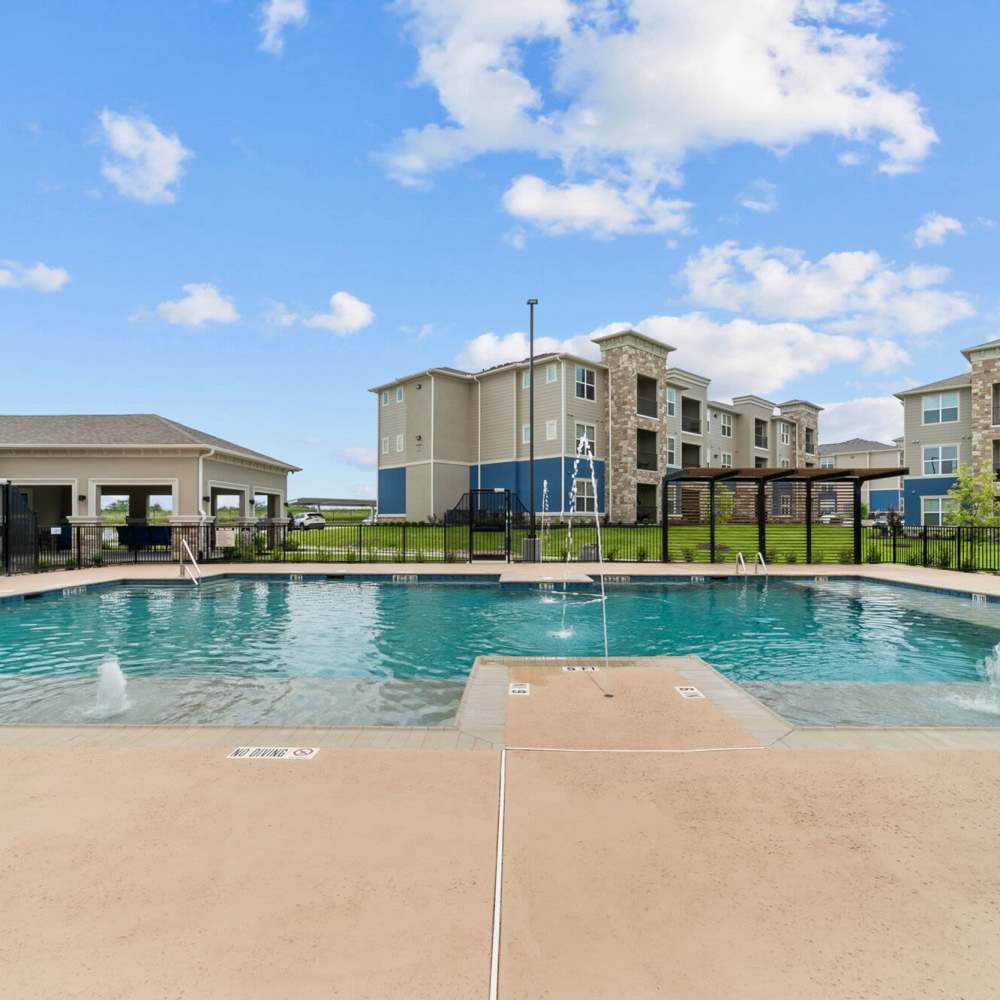 Sparkling pool at Cross Timbers Apartments in Greenville, Texas