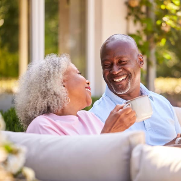 Husband and wife at Pacifica Senior Living Spring Valley in Las Vegas, Nevada.