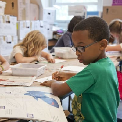 Children at a school near Broadmoor in Joint Base Lewis McChord, Washington