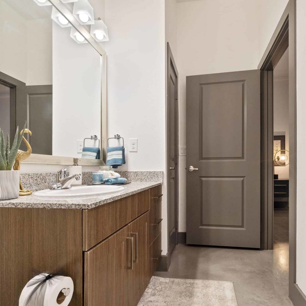 Bathroom at Millennium Place in Corinth, Texas
