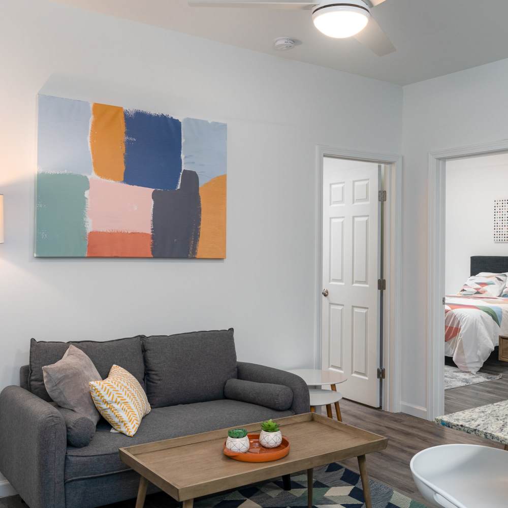 Living room with couch at Park Canyon in Dalton, Georgia