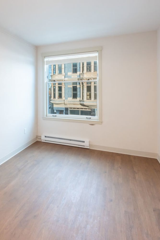 Spacious apartment with wood flooring at Admiralty Apartments in Port Townsend, Washington