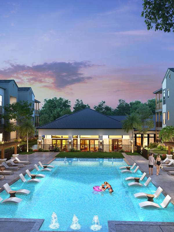 Swimming pool at 2201 Creekview in Waco, Texas
