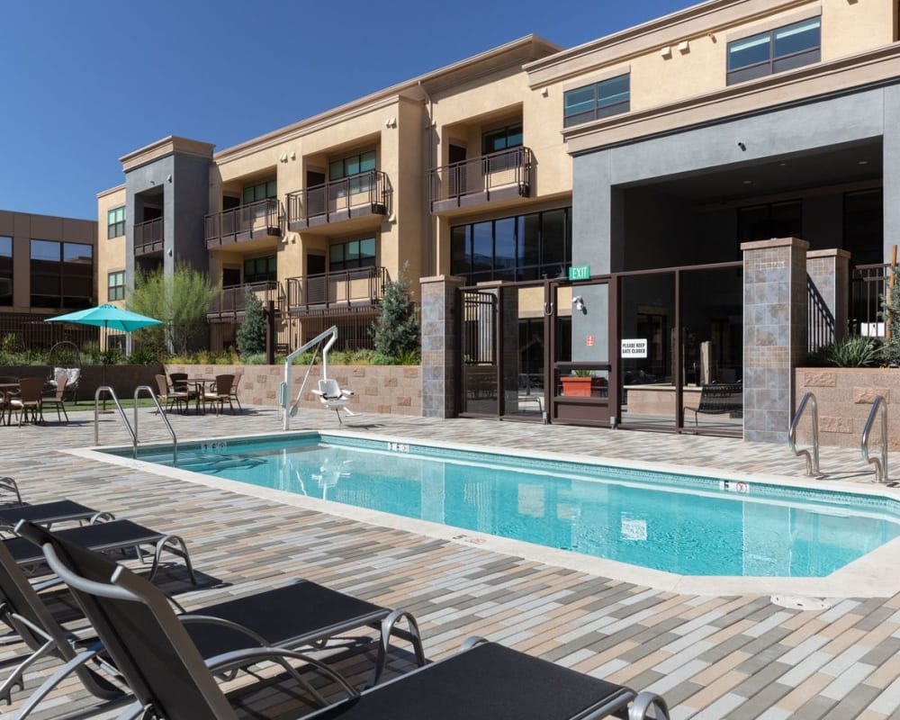 Pool area at Sunsweet in Morgan Hill, California