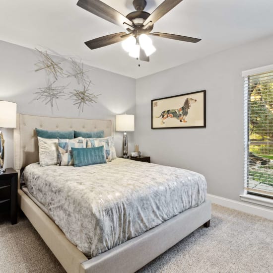 New apartment bedroom at The Haven on Chisholm Trail in Fort Worth, Texas