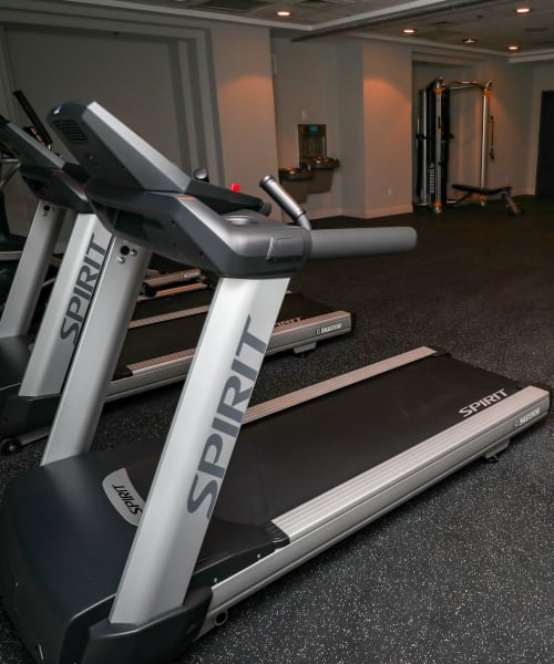 Fitness center at Creekview Court in Getzville, New York