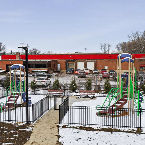 Community playground at Granville Woods Lofts in Columbus, Ohio