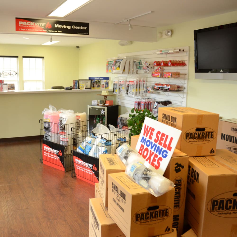 Variety of packing supplies available at Lock Box Self Storage in Mt Juliet, Tennessee