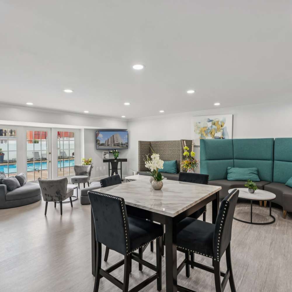 View of clubhouse interior at Georgia West in Silver Spring, Maryland