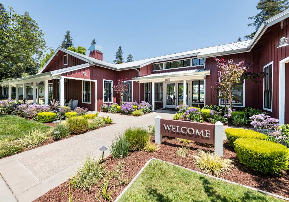 Entrance of an apartment at Cotton Wood Apartments in Dublin, California