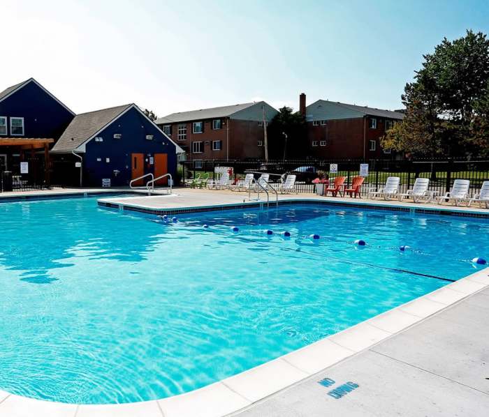 Swimming pool at The Loop on Greenfield in Oak Park, Michigan
