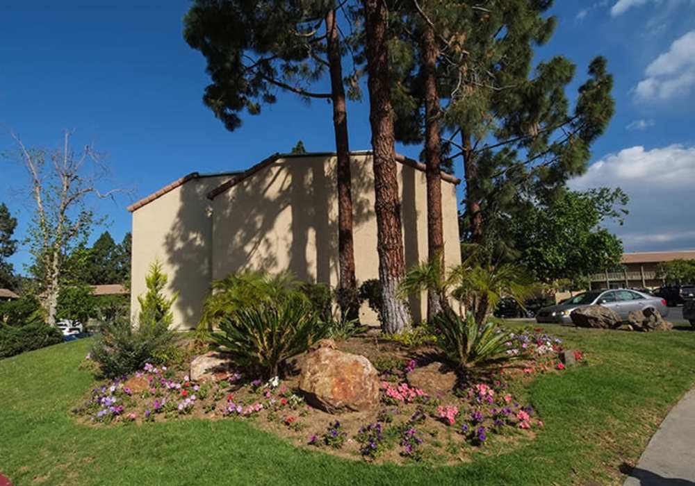 Garden area at The Hills in San Diego, California