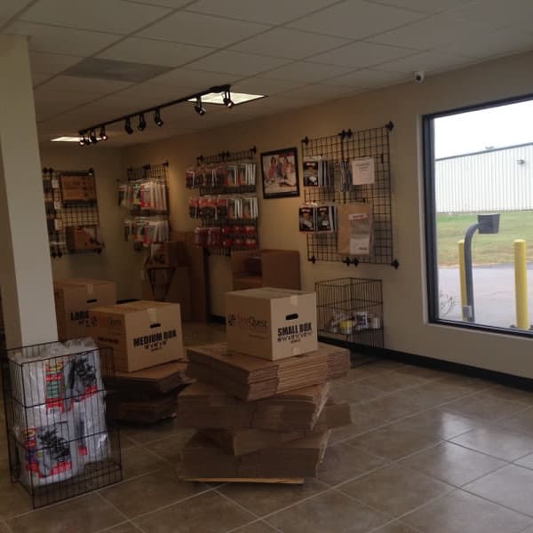 Boxes and packing supplies available at StorQuest Self Storage in Richmond, Texas