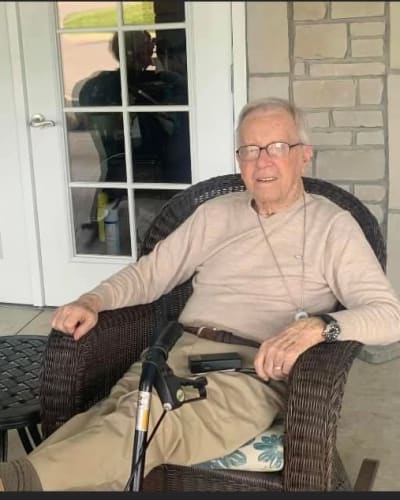 A senior man at The Lakes of Paducah in Paducah, Kentucky