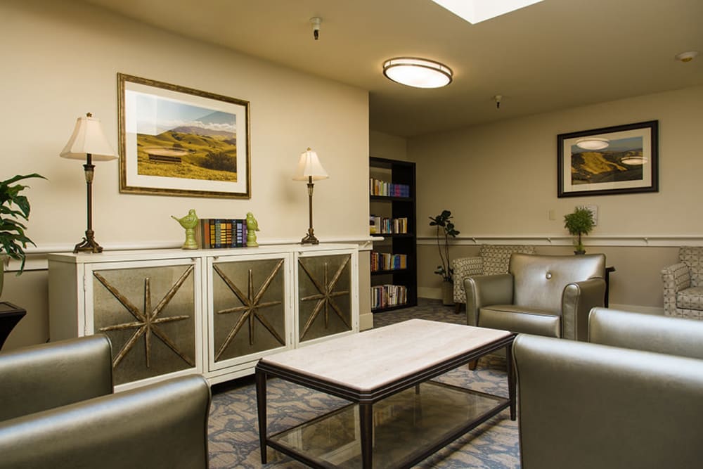 Comfortable seating at Carefield Castro Valley in Castro Valley, California.