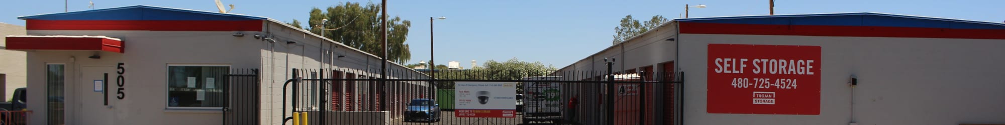 Self storage features at Trojan Storage in Tempe, Arizona, Arizona